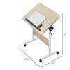 XXZY Side Table Sofa Side Table Height Adjustable,with Wheels, with Tilting Board Rectangular Laptop Stand Table,Bedroom Nightstand Perfect Decoration (Color : A) view 2
