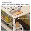 XXZY Side Table Sofa Side Table Height Adjustable,with Wheels, with Tilting Board Rectangular Laptop Stand Table,Bedroom Nightstand Perfect Decoration (Color : A) view 4