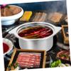 Cabilock 1pc Hot Pot Divider Japanese Stainless Steel Hot Pot Pan Divider for Fast Even Heating view 4