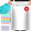 20PCS 5 Gallon Mylar Bags with 2500CC Oxygen Absorbers and Labels, Zipper Resealable Pouches Heat Sealable Bags for Long Term Food Storage view 1