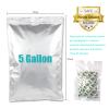 20PCS 5 Gallon Mylar Bags with 2500CC Oxygen Absorbers and Labels, Zipper Resealable Pouches Heat Sealable Bags for Long Term Food Storage view 2