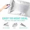 20PCS 5 Gallon Mylar Bags with 2500CC Oxygen Absorbers and Labels, Zipper Resealable Pouches Heat Sealable Bags for Long Term Food Storage view 4