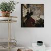 11 Masterpieces by Johannes Vermeer - Officer and Laughing Girl Canvas Art Poster and Wall Art Picture Print Modern Family Bedroom Decor Posters 28x28inch(70x70cm) view 3