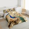 Feelyou Peacock Comforter Peacock with Floral Bedding Set for Kids Adults Girls Animals Comforter Set Botanical Quilt 1 Comforter Set with 1 Pillowcase Twin Size view 3