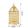 Aport Home phareLamp Presents Akhand Diya Decorative Brass Crystal Oil Lamp Tea Light Holder Lantern, 6 Inch (Gold and White) #A001 view 2