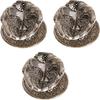 Aport Home phareLamp Presents Oil Lamp Carved with Hand Design-Set of 3 Brass Table Diya Set (Height: 1.5 Inch, Pack of 3) #A129 view 1