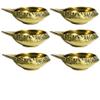 Aport Home phareLamp Presents 6 Pcs Golden Brass Kuber Diya Dia Oil Lamp for Puja Decoration Lightning #A045 view 1