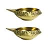 Aport Home phareLamp Presents 2 Pcs Golden Brass Kuber Diya Dia Oil Lamp for Puja Decoration Lightning #A050 view 1
