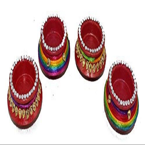 Aport Home phareLamp Presents Handmade Indian Puja Brass Oil Lamp - Diya Lamp Engraved Design Dia - 2.5 Inch (2) #A054