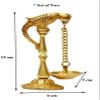 Aport Home phareLamp Presents Brass Pair of Parrot Design Bird Diya | Oil Lamp | Puja Item #A071 view 2
