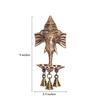 phareLamp Presents Ganesh Wall Hanging Brass Diya Oil Lamp with Bell for Pooja and Home Decor (9" Inch) #A175 view 4