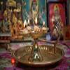 phareLamp Presents Pure Brass Perfect Grip Handle Panch Arti Diya/Deepak with Divine Finish with 1 Big Batti Diya,Deepak Set for Puja and Diwali Home Decoration, Aarti #A209 view 1
