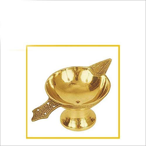 Aport Home phareLamp Presents Pure Brass Akhand Laxmi Deepak Diya Set of 1#A016