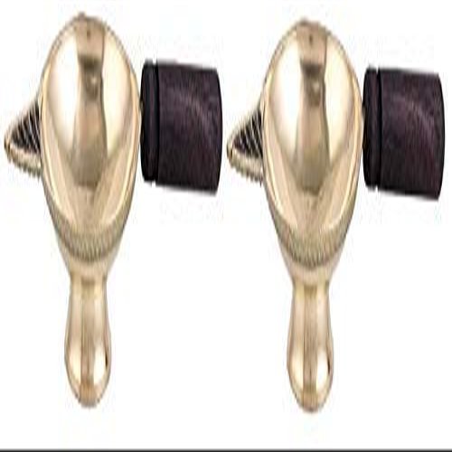 Aport Home phareLamp Presents Brass Diya for Pooja/Puja/Deepak Oil Lamp with Wooden Handle/Gold- (Small) Combo Pack of 2#A196