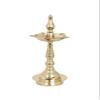 phareLamp Presents Brass Fancy Kerala Diya Oil Lamp Stand for Puja Home Decoration Items Temple Festival Gifts Indian Puja Articles Decor (Size 10 Inch, Golden) #A083 view 2