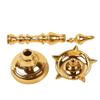 phareLamp Presents Brass Fancy Kerala Diya Oil Lamp Stand for Puja Home Decoration Items Temple Festival Gifts Indian Puja Articles Decor (Size 10 Inch, Golden) #A083 view 4