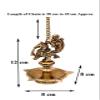 Aport Home phareLamp Presents Glossy Black Antique Finished Wall Hanging Brass Diya/Deepak, 12 cm Height #A154 view 4