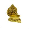 phareLamp Presents 4.5" Genuine Brass Table Diya 480 Grams | Deepak | Deepam Oil Lamp in Black Antique Finished for Home Temple Akhand Puja Articles Decor Gifts #A202 view 1