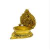 phareLamp Presents 4.5" Genuine Brass Table Diya 480 Grams | Deepak | Deepam Oil Lamp in Black Antique Finished for Home Temple Akhand Puja Articles Decor Gifts #A202 view 3