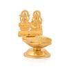 Aport Home phareLamp Presents Laxmi Ganesha Sitting Diya Deepak Decorative Lakshmi Ganesh Showpiece Metal Gold Plated Oil Lamp for Gifts Corporate Puja- Diwali Puja Gift Gifting Item #A013 view 2