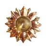 Aport Home phareLamp Presents Brass Flower Design Akhand Diya Oil Lamp for Worship (Multicolour) #A040 view 2
