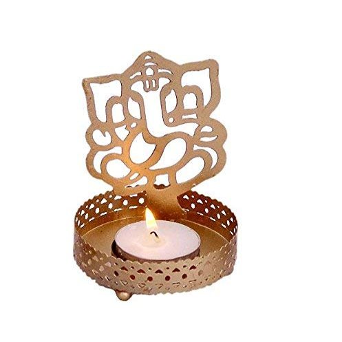 Aport Home phareLamp Presents Lord Ganesha Shadow Tea Light Puja Decoration Pooja Diya Table Lamp #A022