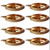 Aport Home phareLamp Presents 10 Brass Golden (Size 2.5 Inch) Handmade Indian Puja for Diwali Lamp Engraved Design Kuber Diya for Deepawali #A225 view 2