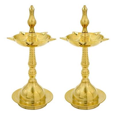 Aport Home phareLamp Presents Fancy Lamp/Vilakku (Set of 2, Height : 9 Inch) #A121