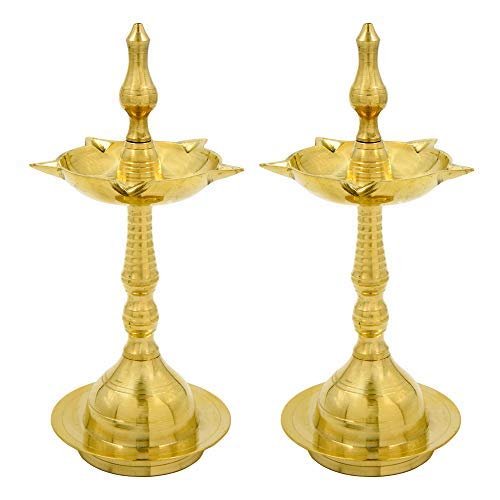 Aport Home phareLamp Presents Fancy Lamp/Vilakku (Set of 2, Height : 9 Inch) #A121