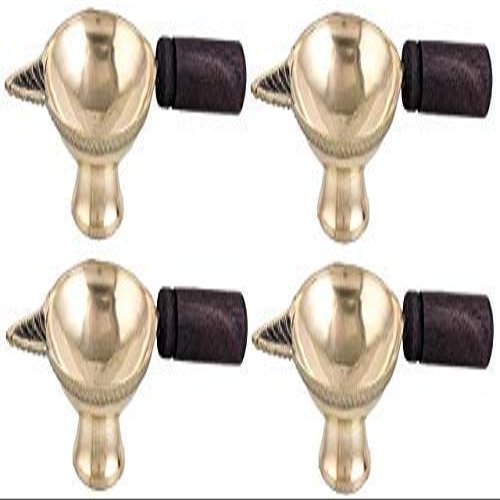 phareLamp Presents Puja Diya for Home - Set of 4 - Handmade Indian Brass Oil Puja Lamp - Diya for Pooja Room Decoration Tea Lights Candle - 4" X 2" X 1" #A245