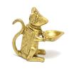 phareLamp Presents Brass Home Decor Ganesha'S Mouse Holding Oil Lamp Diya (Golden, 1.5 X 3.5 X 3 Inch) #A156 view 1
