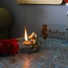 phareLamp Presents Brass Home Decor Ganesha'S Mouse Holding Oil Lamp Diya (Golden, 1.5 X 3.5 X 3 Inch) #A156 view 2