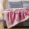 9 lb Heavy Fleece Blanket Queen 77x90 Pink Heavy Blanket. 2 Ply, Soft and Warm Mink Blanket for Autumn,Winter (200 x 230 cm). view 2