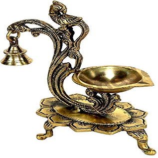 phareLamp Presents Lotus Shaped Round Brass Diya | Oil Lamp | Home Decor | Brass Diya | Brass Deepam | Brass Lamps | Kuthu Vilakku | Oil Lamp, Lamps for Home and #A181