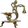 phareLamp Presents Lotus Shaped Round Brass Diya | Oil Lamp | Home Decor | Brass Diya | Brass Deepam | Brass Lamps | Kuthu Vilakku | Oil Lamp, Lamps for Home and #A181 view 3