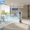 Dreo Tower Fan for Bedroom, Standing Oscillating Fan with 40ft Far Airflow, 25dB Quiet, 12 Speeds, 28ft/s Velocity, Smart Control, DC Motor, 42 inch, 90 Oscillation, 4 Modes, 12H Timer, Pilot Pro S view 2
