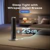 Dreo Tower Fan for Bedroom, Standing Oscillating Fan with 40ft Far Airflow, 25dB Quiet, 12 Speeds, 28ft/s Velocity, Smart Control, DC Motor, 42 inch, 90 Oscillation, 4 Modes, 12H Timer, Pilot Pro S view 3