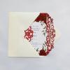 25PCS Red Laser Cut Wedding Invitations Cards with Envelopes,Blank Inner Sheets,Ribbons for Wedding Bridal Shower Quinceaera Engagement Birthday Invites view 3
