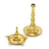 Aport Home phareLamp Presents Kerela Traditional Brass Oil Lamp - Brass Puja Oil Diya Lamp Engraved Design Deepak Pooja Article #A072 view 2