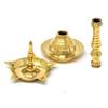 Aport Home phareLamp Presents Kerela Traditional Brass Oil Lamp - Brass Puja Oil Diya Lamp Engraved Design Deepak Pooja Article #A072 view 3