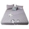 CFYCYHDZHT Bedding Fitted Sheet Deep,Kids Thick Quilted Waterproof Mattress Protector, Solid Color Urinary Bed Sheets Pillowcase for The Elderly Children's Room,Grey,150200cm (3pcs) view 1