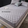 CFYCYHDZHT Bedding Fitted Sheet Deep,Kids Thick Quilted Waterproof Mattress Protector, Solid Color Urinary Bed Sheets Pillowcase for The Elderly Children's Room,Grey,150200cm (3pcs) view 2