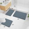 Buganda Memory Foam Bath Mat, 60" x 24", Ultra Soft and Non-Slip Bathroom Rugs, Water Absorbent and Machine Washable Bath Rug Runner for Bathroom, Shower, and Tub, Dark Grey view 2