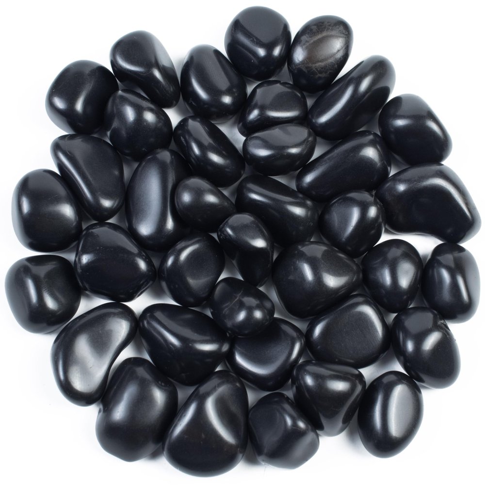 BEZAVO Black Tourmaline Healing Crystals Stones Set Tumbled Stones and Crystals Bulk for Healing, Reiki, Meditation,Crystals Gemstone for and Spiritual Home Decor 20-25 mm, 1LB