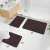 Buganda Memory Foam Bath Mat, 60" x 24", Ultra Soft and Non-Slip Bathroom Rugs, Water Absorbent and Machine Washable Bath Rug Runner for Bathroom, Shower, and Tub, Brown view 2