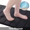 Buganda Memory Foam Bath Mat, 60" x 24", Ultra Soft and Non-Slip Bathroom Rugs, Water Absorbent and Machine Washable Bath Rug Runner for Bathroom, Shower, and Tub, Black view 3