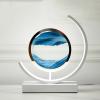 XBAOMING Hourglass Art, Half-Moon Shape Luminous Quicksand Painting3d360 Rotating Quicksand Lighting Home Decoration Romantic Gift,A view 4