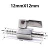 Home life 7mm 8mm 10mm 12mm Hose Mini Sanitary Ball Valve Homebrew Beer SUS 304 Stainless Steel With Blue Hanlde Home brew (Color : Stainless steel12X12, Size : 5 pcs) view 2