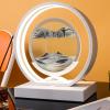 XBAOMING Hourglass Art, 3D Mobile Sand Paintingabstract Office and Home Decor Romantic Gift,Gray view 2
