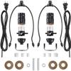Canomo 2 Sets Black Lamp Wiring Kit Includes All Adapters and Side Hole Lamp Socket Allow You to Make a Unique Bottle Lamps view 1